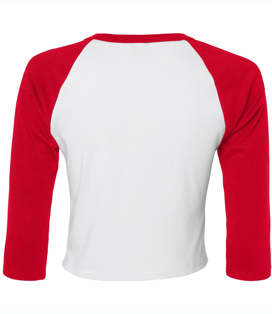 Bella Ladies Micro Rib 3/4 Raglan Baby T-Shirt