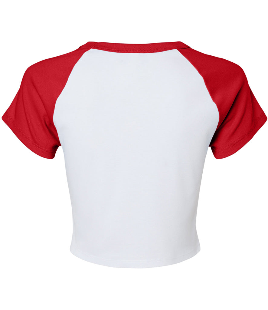 Bella Ladies Micro Rib Raglan Baby T-Shirt