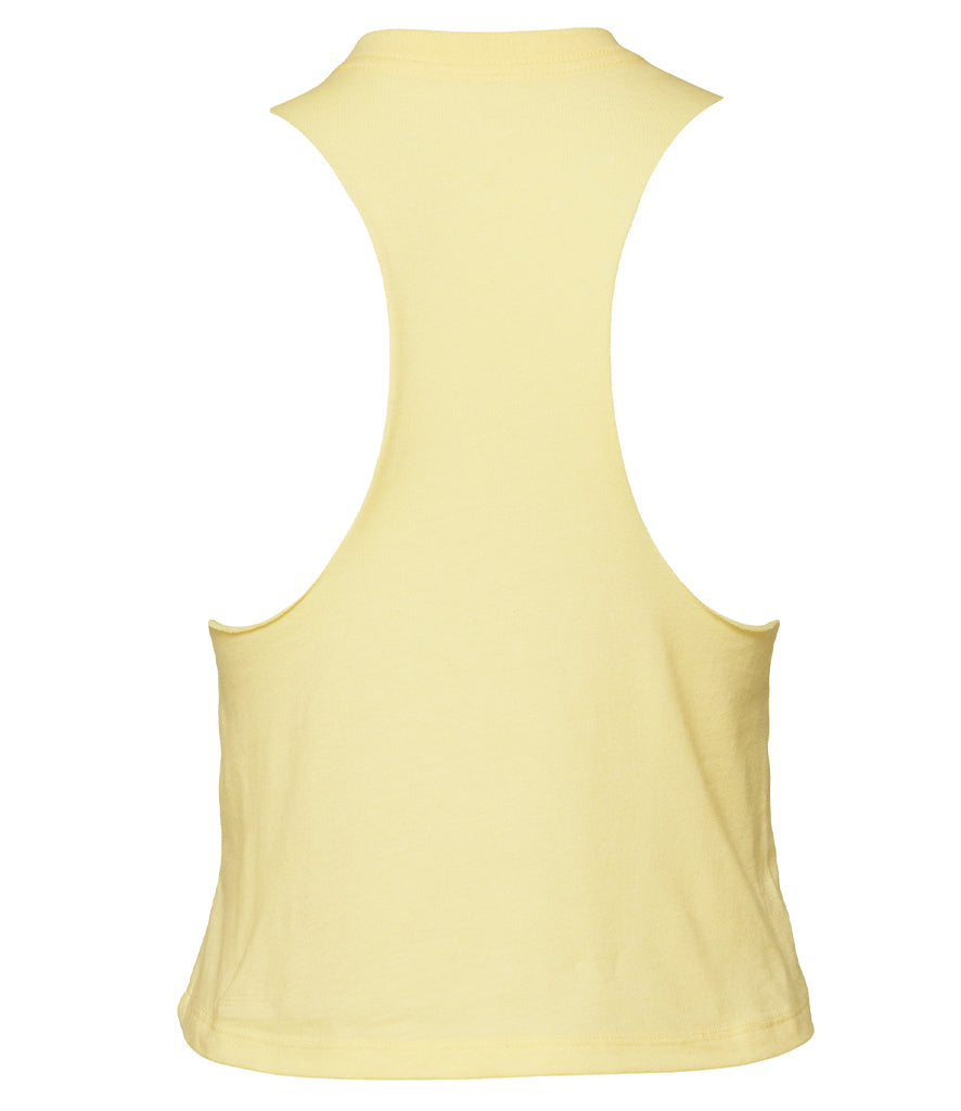 Bella Ladies Racer Back Cropped Tank Top