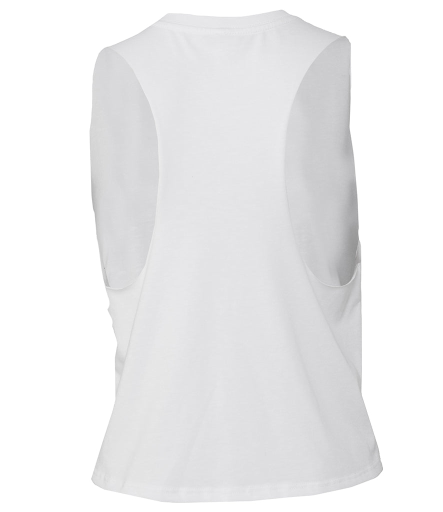 Bella Ladies Racer Back Cropped Tank Top