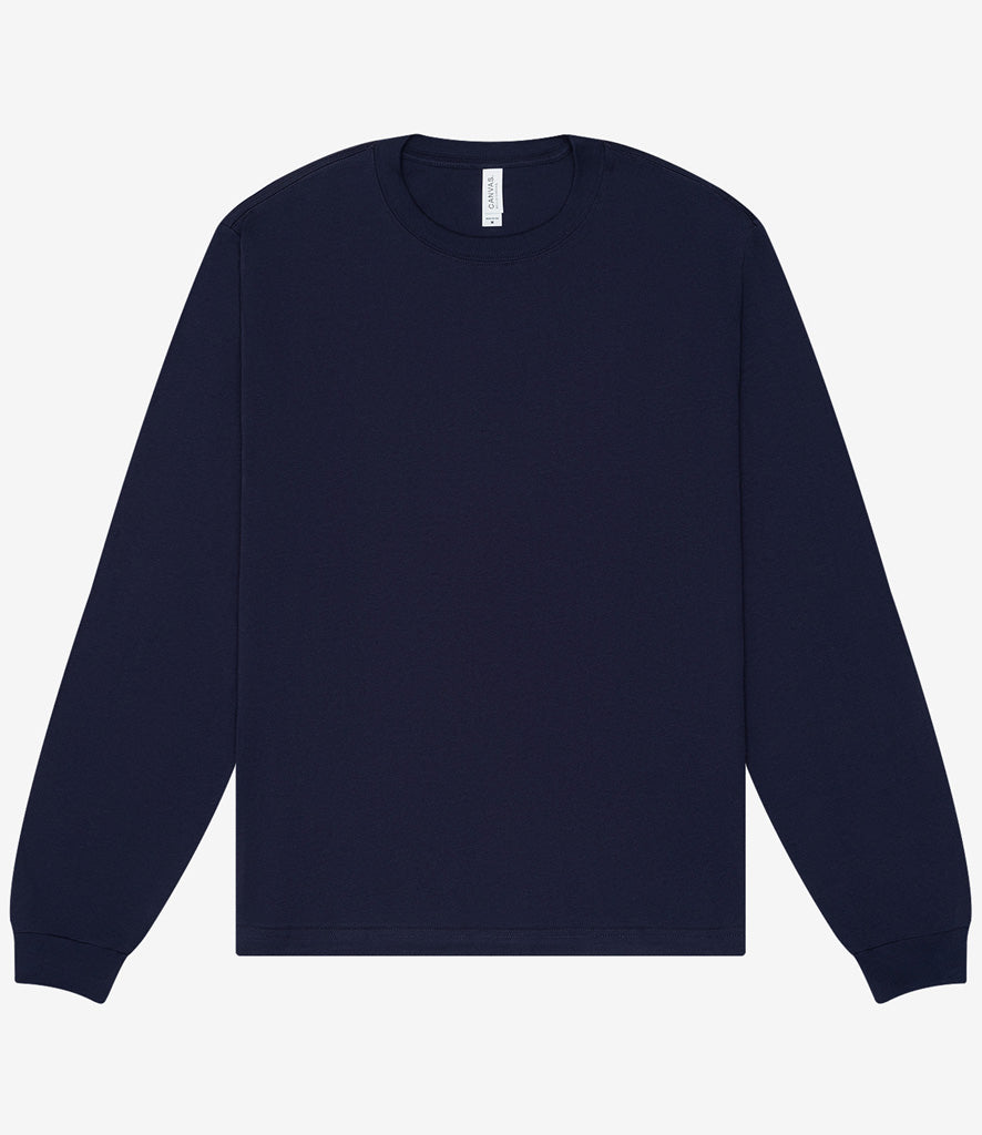 Canvas Unisex Heavyweight Long Sleeve Boxy T-Shirt