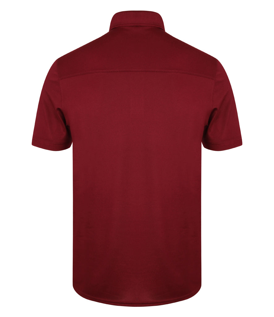 Henbury Slim Fit Stretch Microfine Piqué Polo Shirt