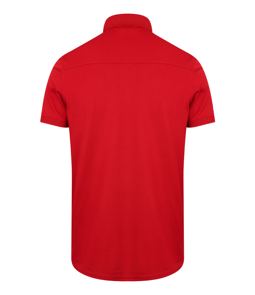 Henbury Slim Fit Stretch Microfine Piqué Polo Shirt