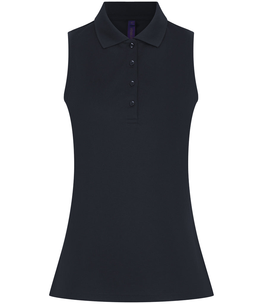 Henbury Ladies Sleeveless Coolplus® Polo Shirt