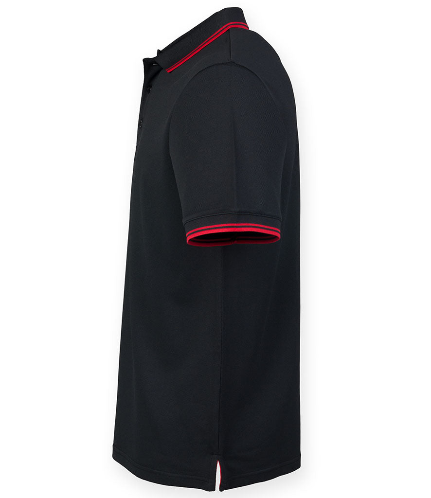 Henbury Coolplus® Tipped Polo Shirt