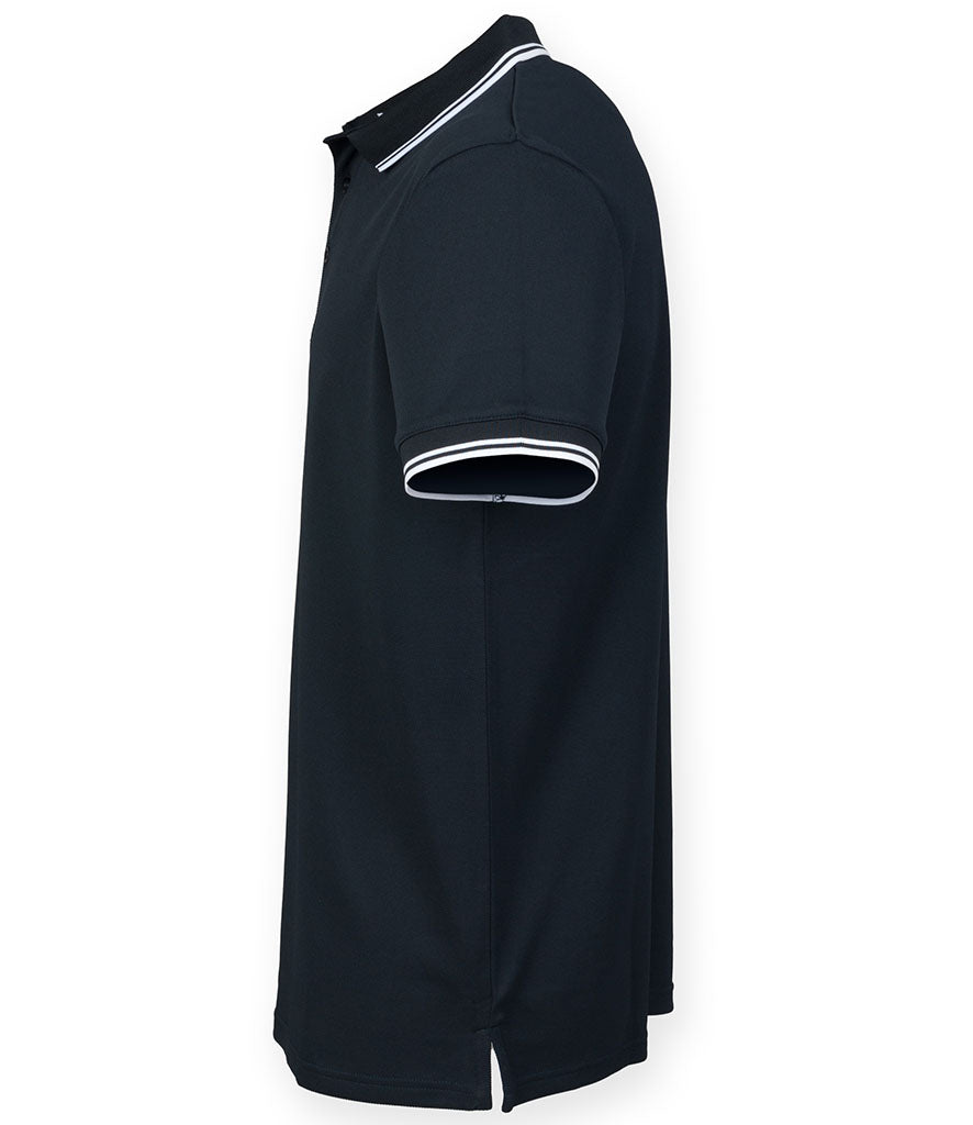 Henbury Coolplus® Tipped Polo Shirt