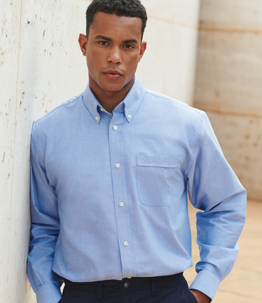 Henbury Long Sleeve Classic Oxford Shirt