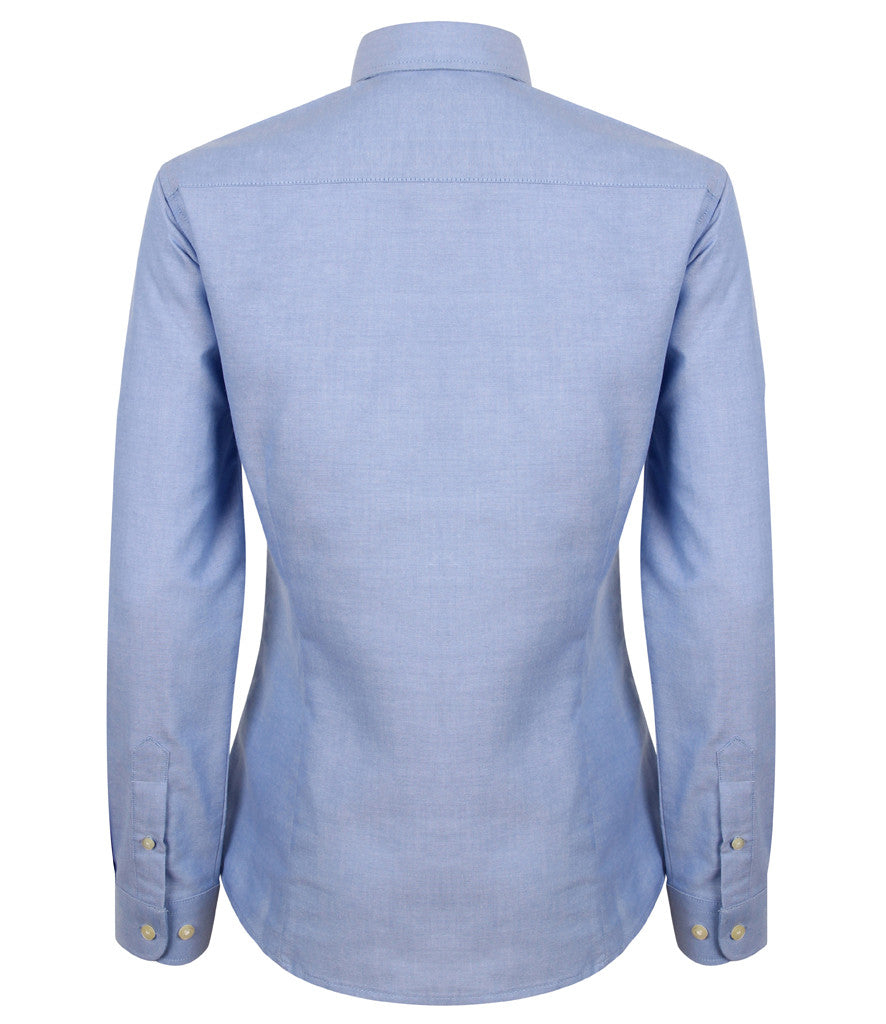 Henbury Ladies Modern Long Sleeve Regular Fit Oxford Shirt