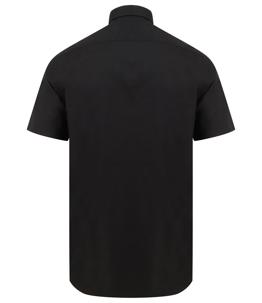 Henbury Modern Short Sleeve Regular Fit Oxford Shirt