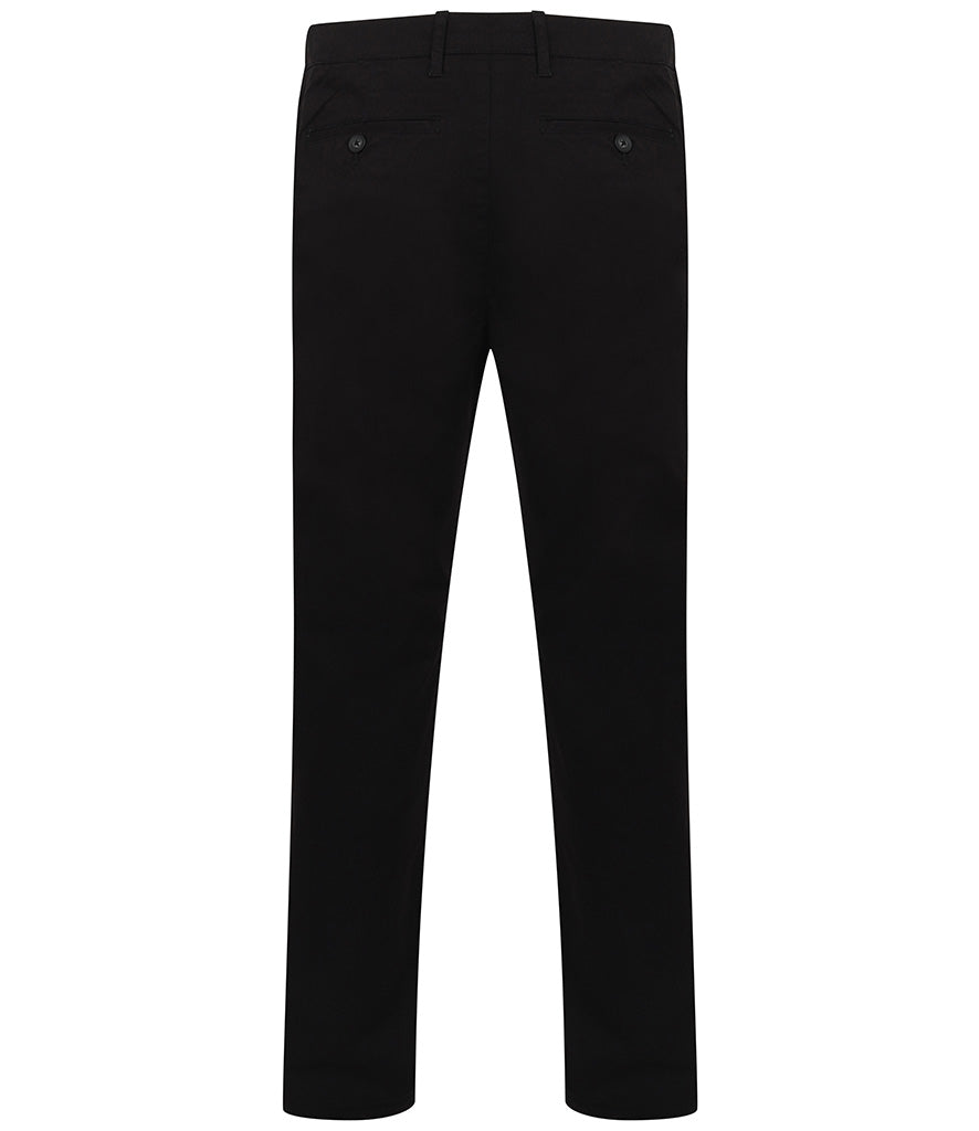 Henbury Stretch Flex Waistband Chino Trousers