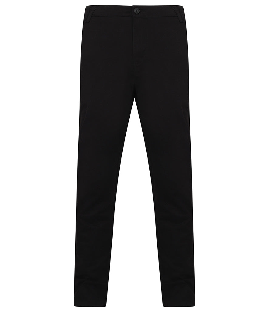 Henbury Stretch Flex Waistband Chino Trousers