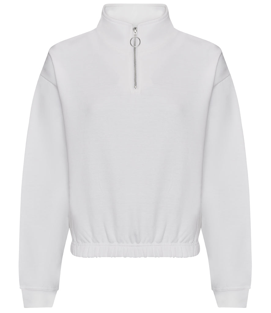 AWDis Ladies Cropped 1/4 Zip Sweatshirt