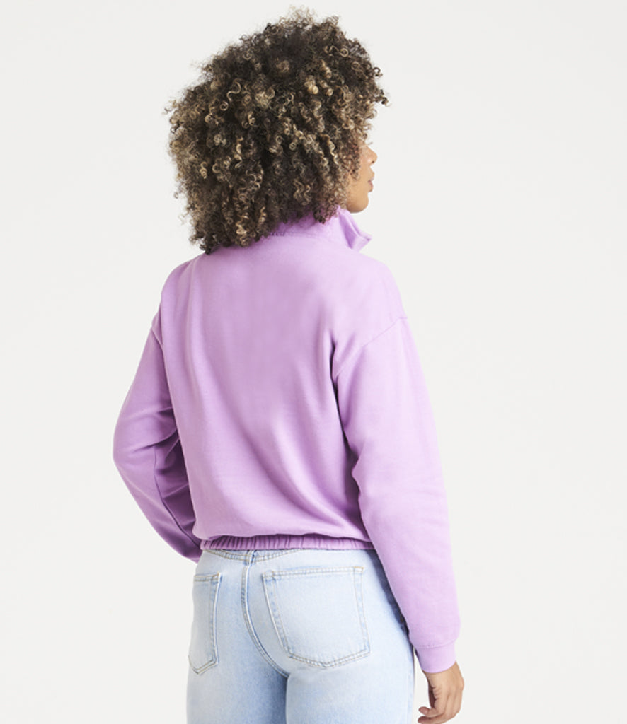 AWDis Ladies Cropped 1/4 Zip Sweatshirt