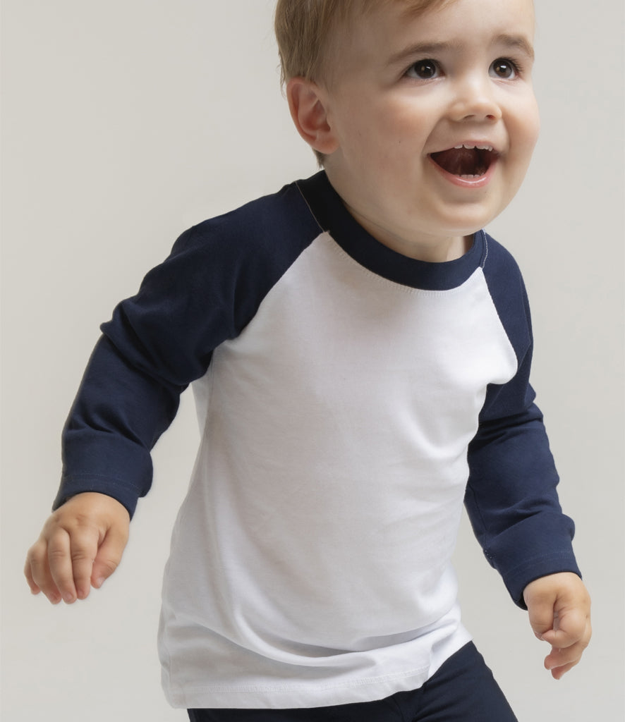 Larkwood Baby/Toddler Long Sleeve Baseball T-Shirt
