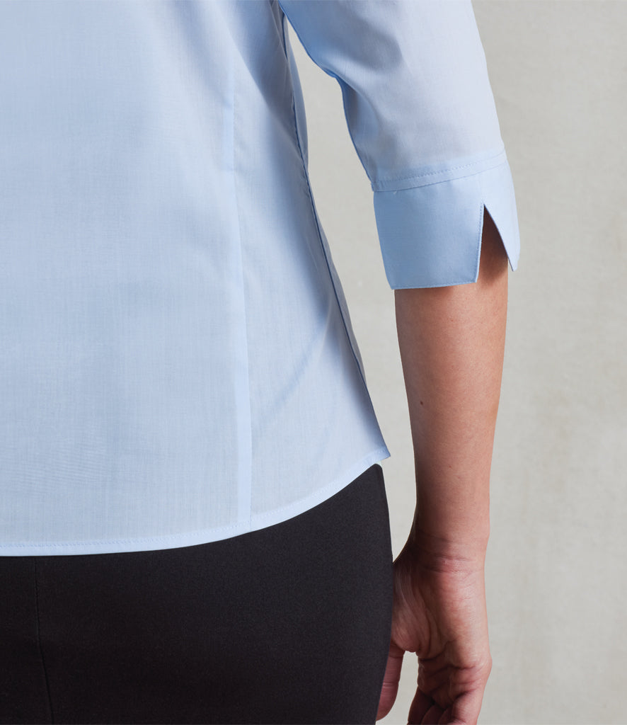 Premier Ladies 3/4 Sleeve Poplin Blouse