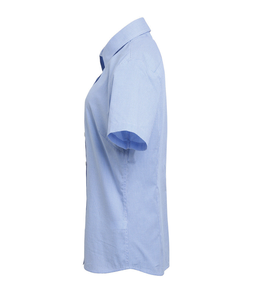 Premier Ladies Gingham Short Sleeve Shirt