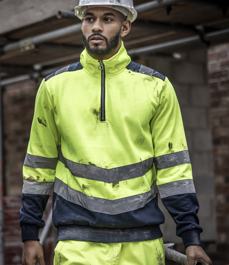 Regatta High Visibility Pro 1/4 Zip Sweatshirt