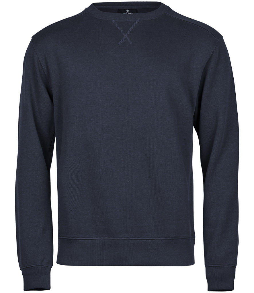 Tee Jays Ribbed Interlock Crew Neck Sweatshirt