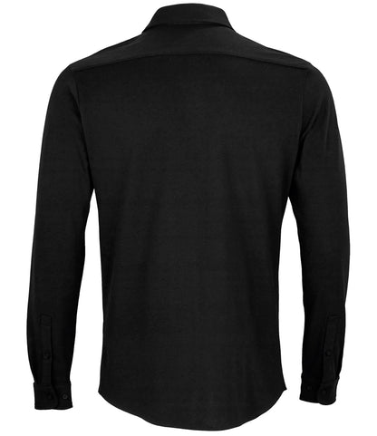 NEOBLU Basile Organic Cotton Long Sleeve PiquÃ© Shirt