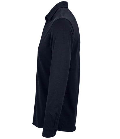 NEOBLU Basile Organic Cotton Long Sleeve PiquÃ© Shirt