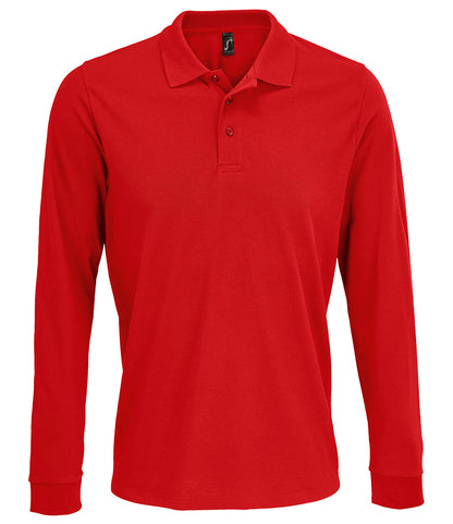 SOL'S Unisex Prime Long Sleeve PiquÃ© Polo Shirt