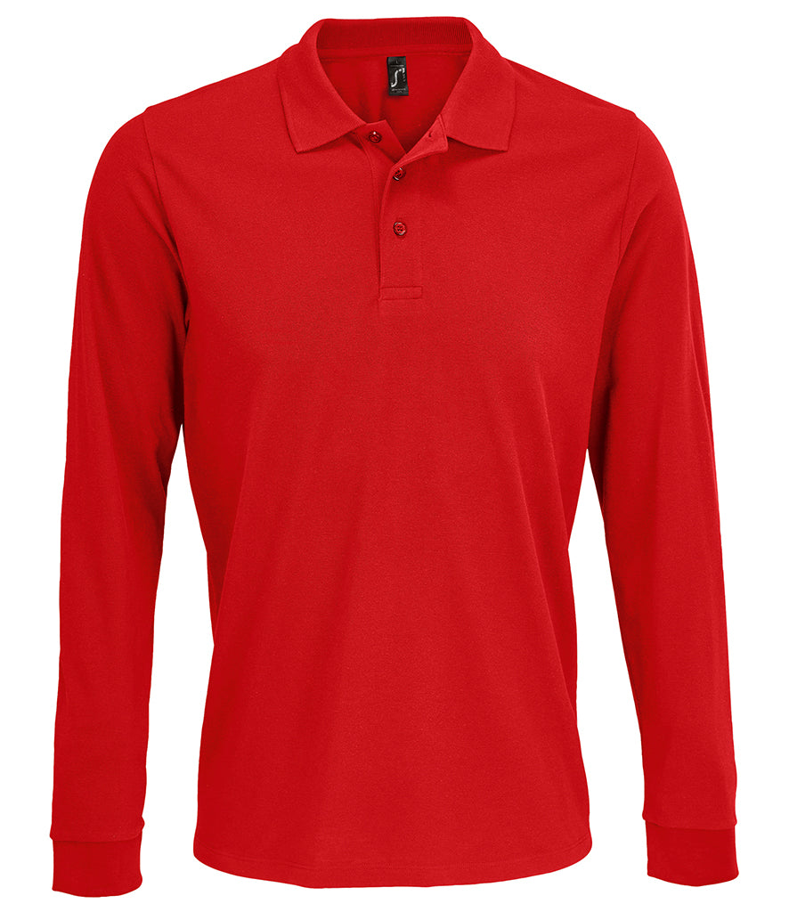 SOL'S Unisex Prime Long Sleeve PiquÃ© Polo Shirt