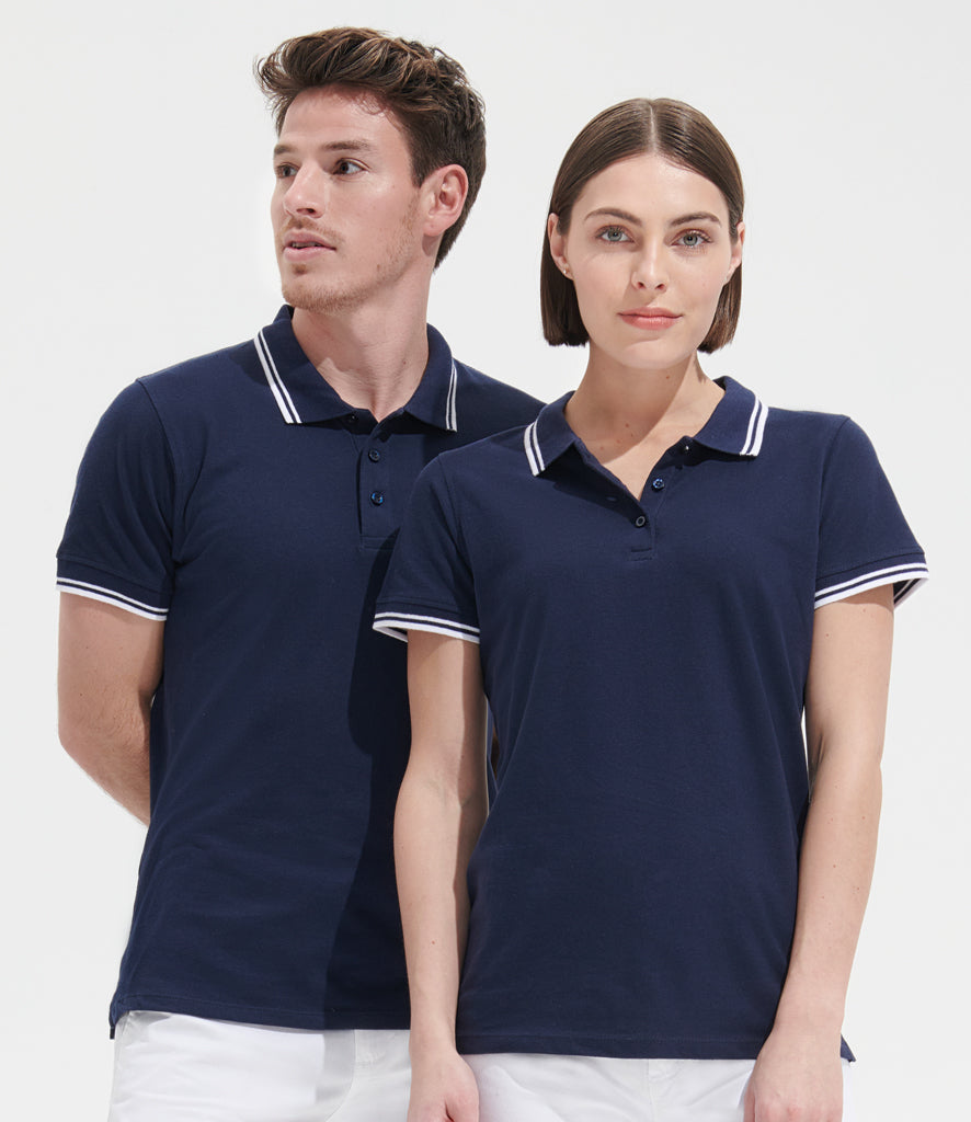 SOL'S Pasadena Tipped Cotton PiquÃ© Polo Shirt