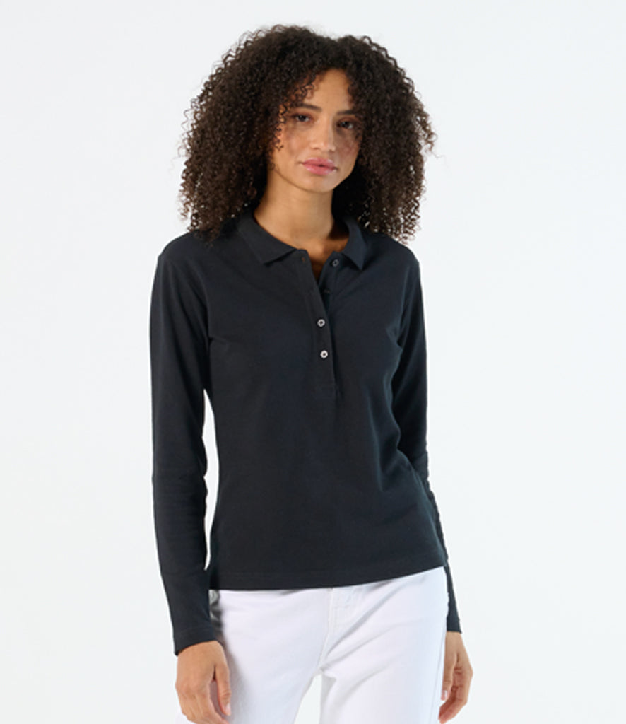SOL'S Ladies Podium Long Sleeve Cotton PiquÃ© Polo Shirt