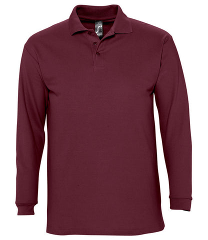 SOL'S Winter II Long Sleeve Cotton PiquÃ© Polo Shirt