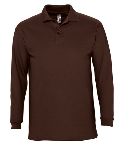 SOL'S Winter II Long Sleeve Cotton PiquÃ© Polo Shirt