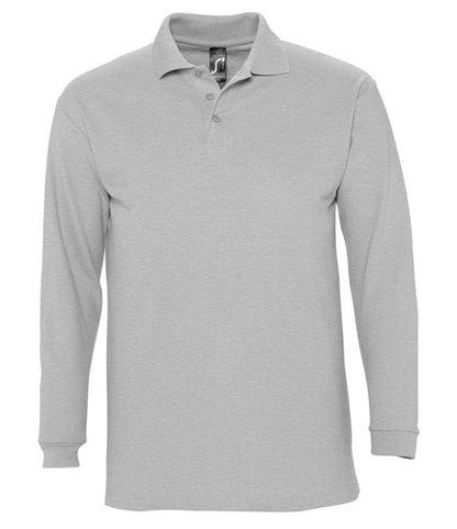 SOL'S Winter II Long Sleeve Cotton PiquÃ© Polo Shirt