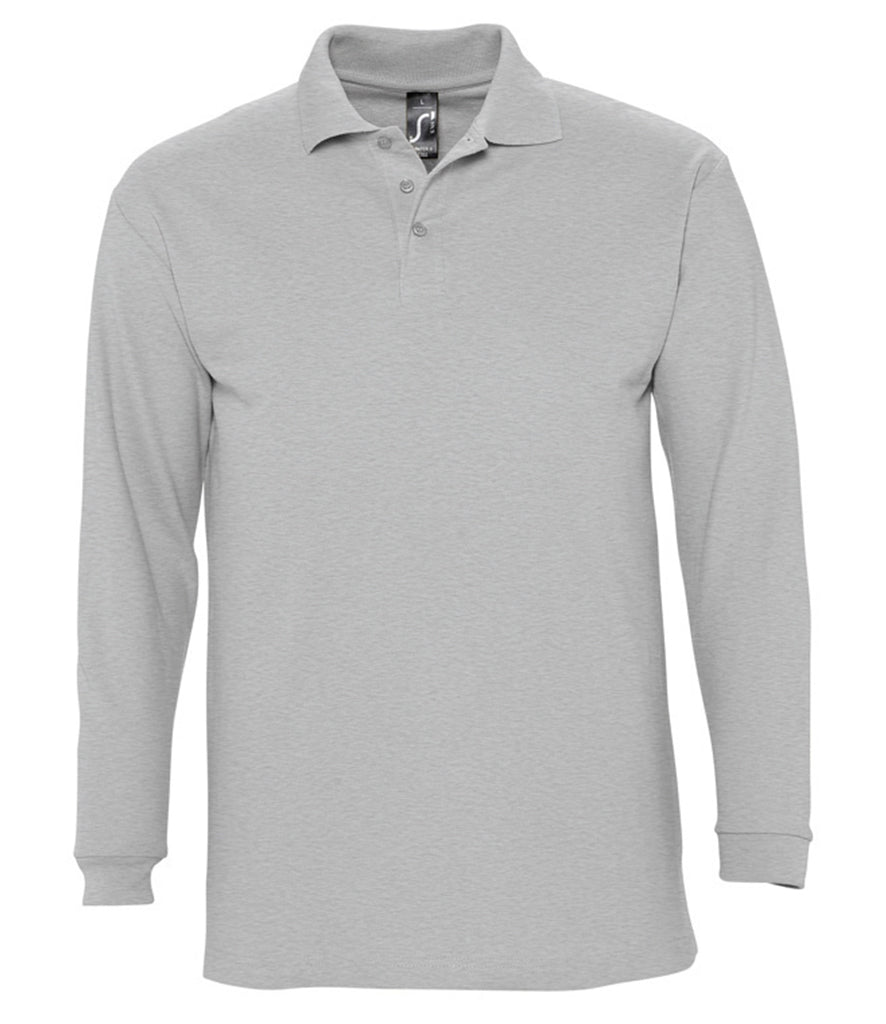 SOL'S Winter II Long Sleeve Cotton PiquÃ© Polo Shirt