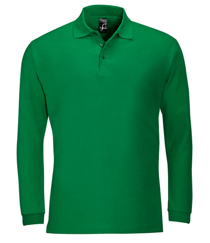 SOL'S Winter II Long Sleeve Cotton PiquÃ© Polo Shirt