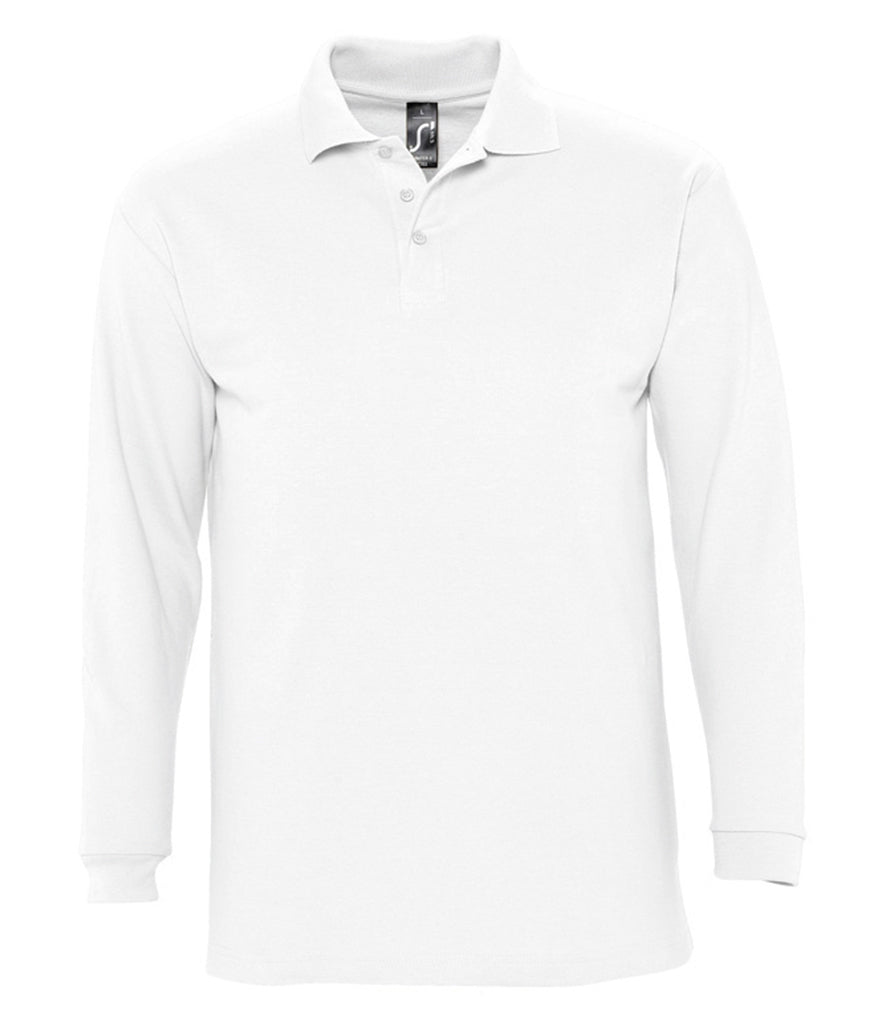 SOL'S Winter II Long Sleeve Cotton PiquÃ© Polo Shirt