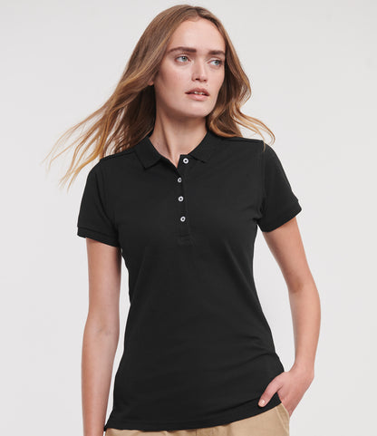 Russell Ladies Stretch PiquÃ© Polo Shirt