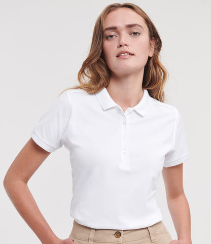 Russell Ladies Stretch PiquÃ© Polo Shirt
