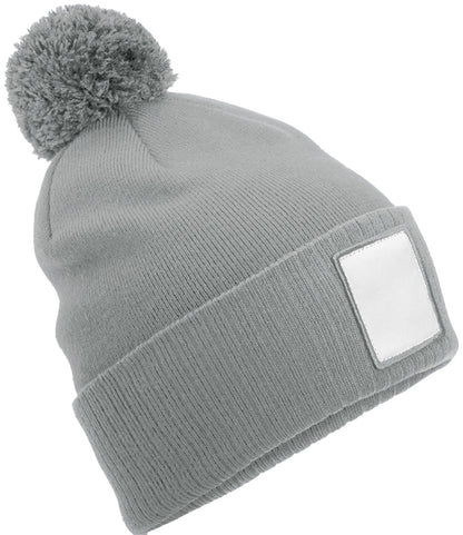 Beechfield AppliquÃ© Patch Pom Beanie