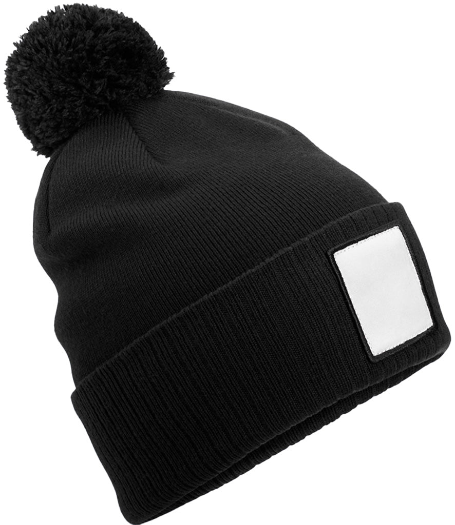 Beechfield AppliquÃ© Patch Pom Beanie
