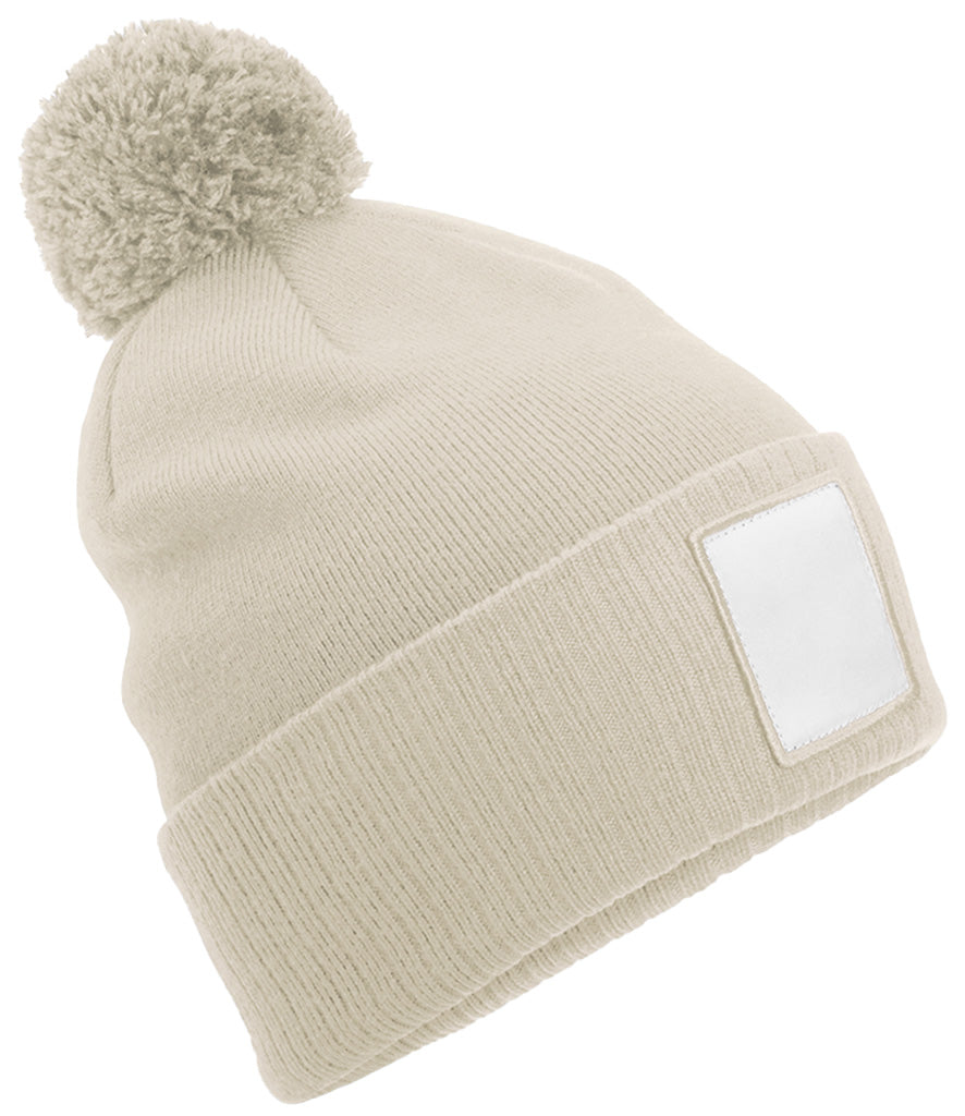 Beechfield AppliquÃ© Patch Pom Beanie
