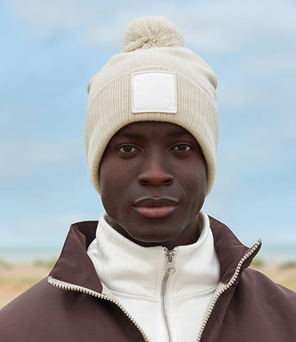 Beechfield AppliquÃ© Patch Pom Beanie