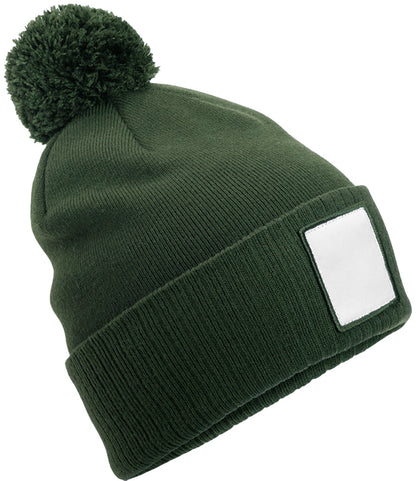 Beechfield AppliquÃ© Patch Pom Beanie