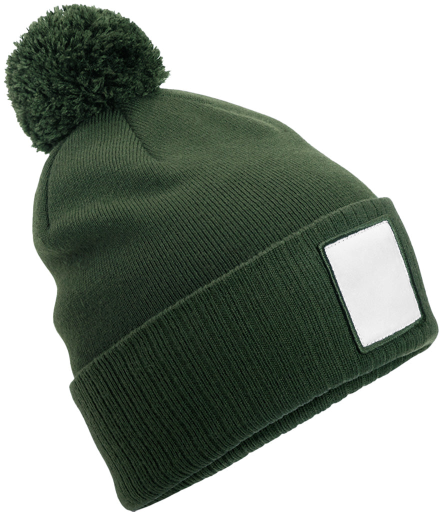 Beechfield AppliquÃ© Patch Pom Beanie