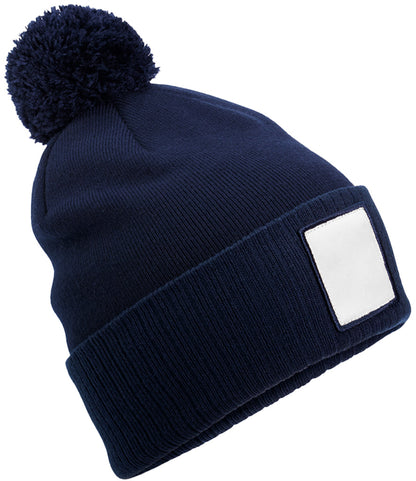 Beechfield AppliquÃ© Patch Pom Beanie