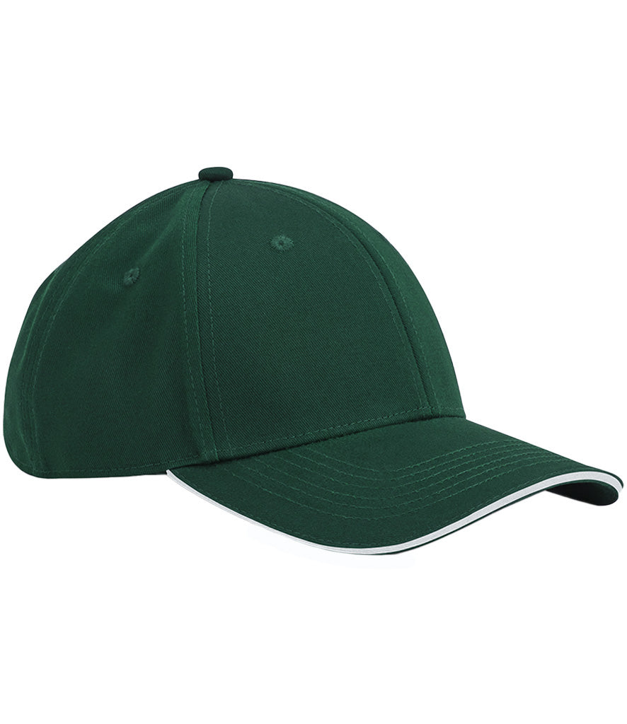 Beechfield EarthAwareÂ® Classic Organic Cotton 6 Panel Sandwich Peak Cap