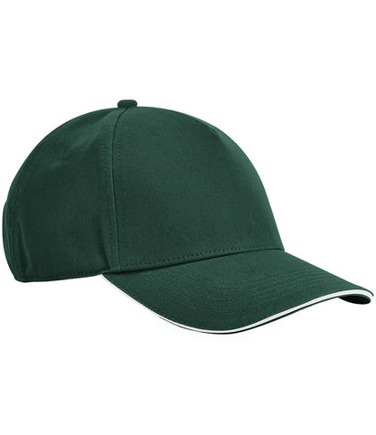 Beechfield EarthAwareÂ® Classic Organic Cotton 5 Panel Sandwich Peak Cap