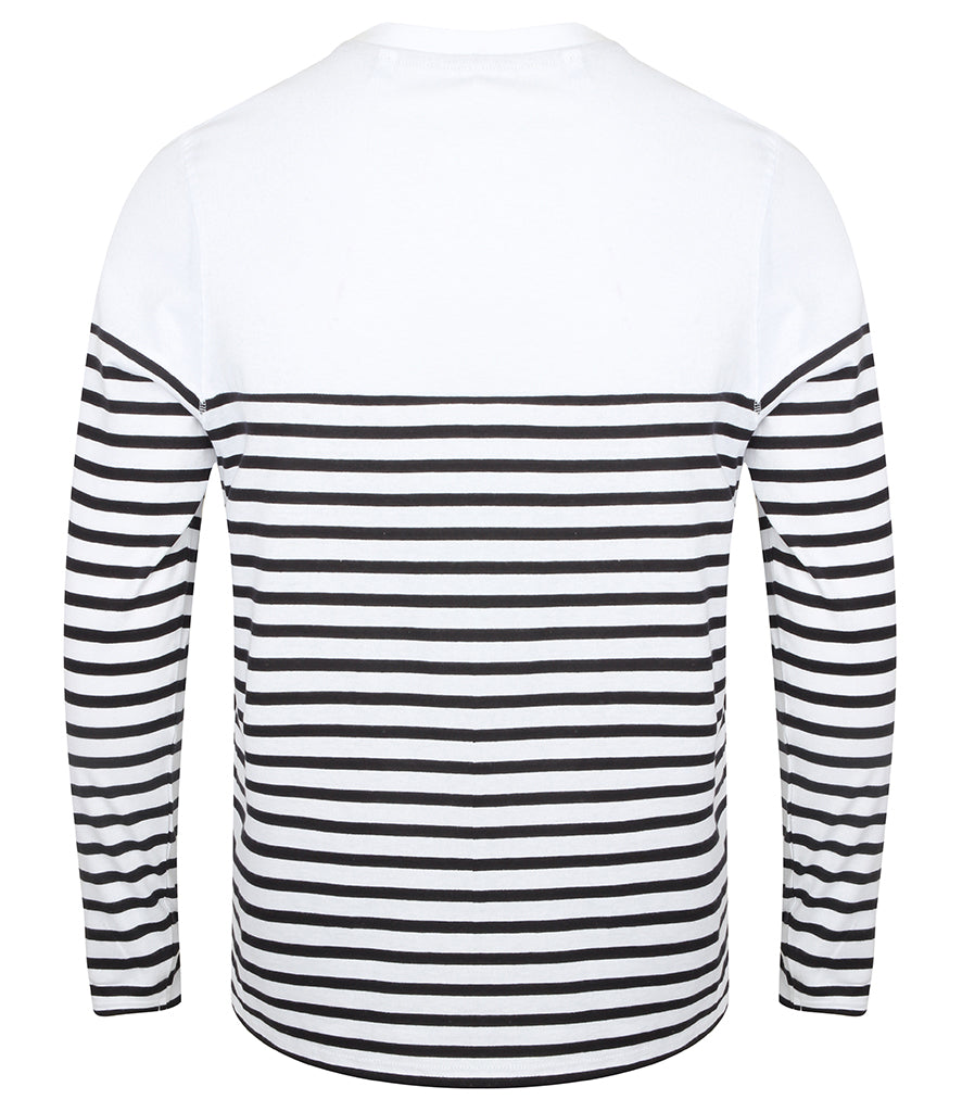 Front Row Unisex Long Sleeve Breton Striped T-Shirt