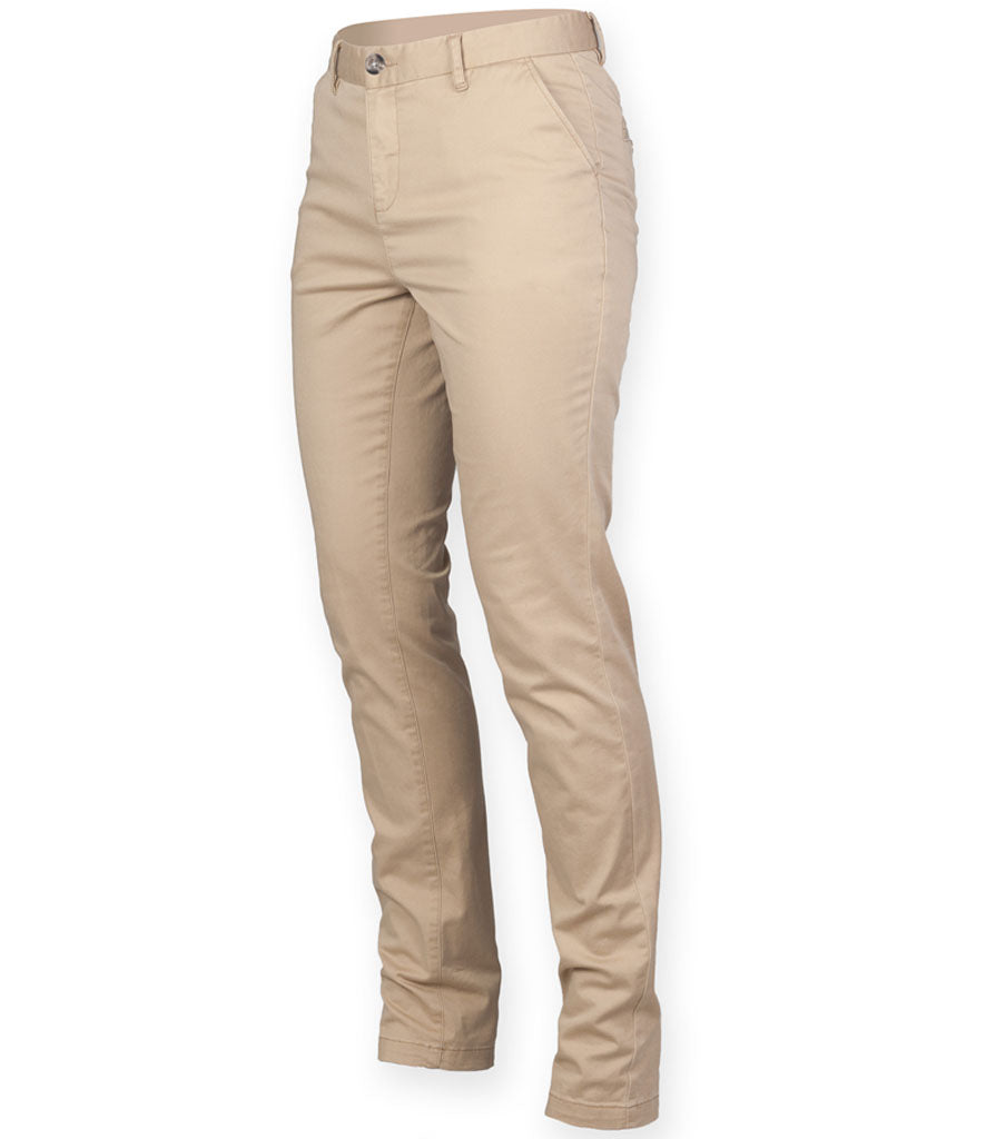 Front Row Ladies Stretch Chino Trousers