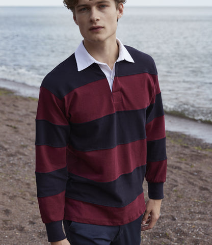 Front Row Sewn Stripe Rugby Shirt