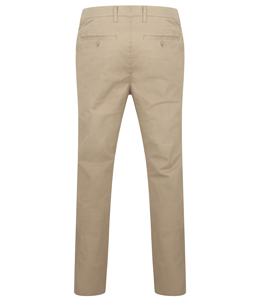 Henbury Stretch Flex Waistband Chino Trousers