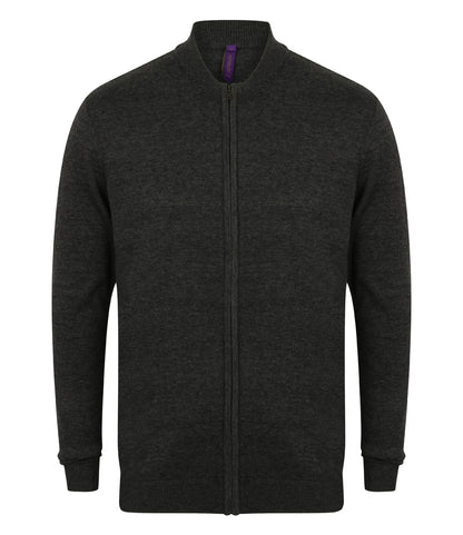 Henbury Unisex Zip Through Cardigan